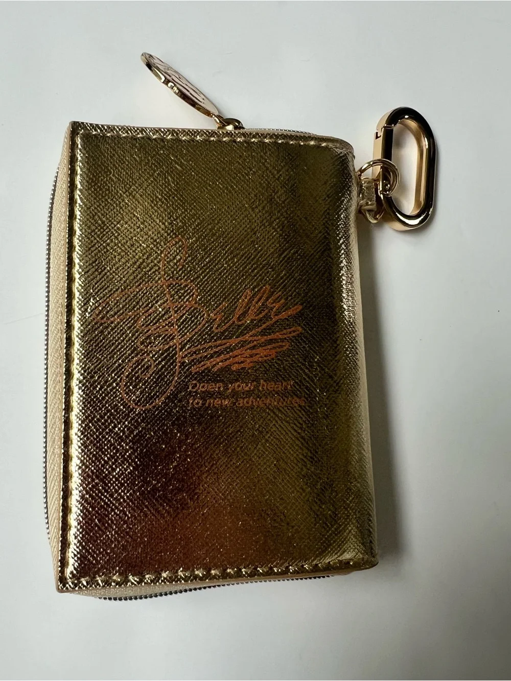 Bath & Body Works Disney Princess Belle Gold Coin Purse Limited Edition Keychain